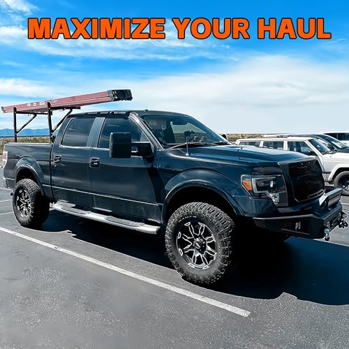 MAXXHAUL Heavy Duty Truck Ladder Rack - Side Mount Alloy Steel, Adjustable 19-34 Inch Arms, 250 lb Capacity, Powder Coat Finish (70233) by MAXXHAUL - Image 4