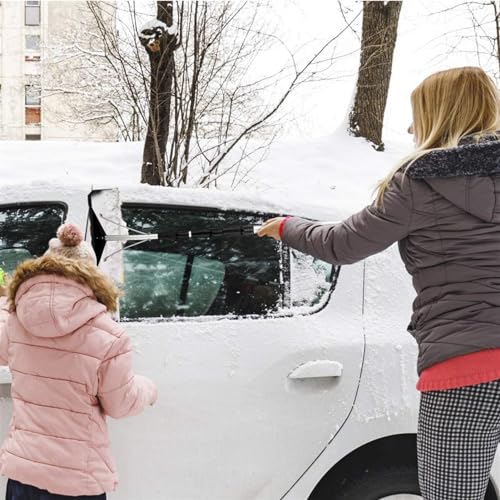Râteau à neige télescopique pour toit évitant les infiltrations d'eau