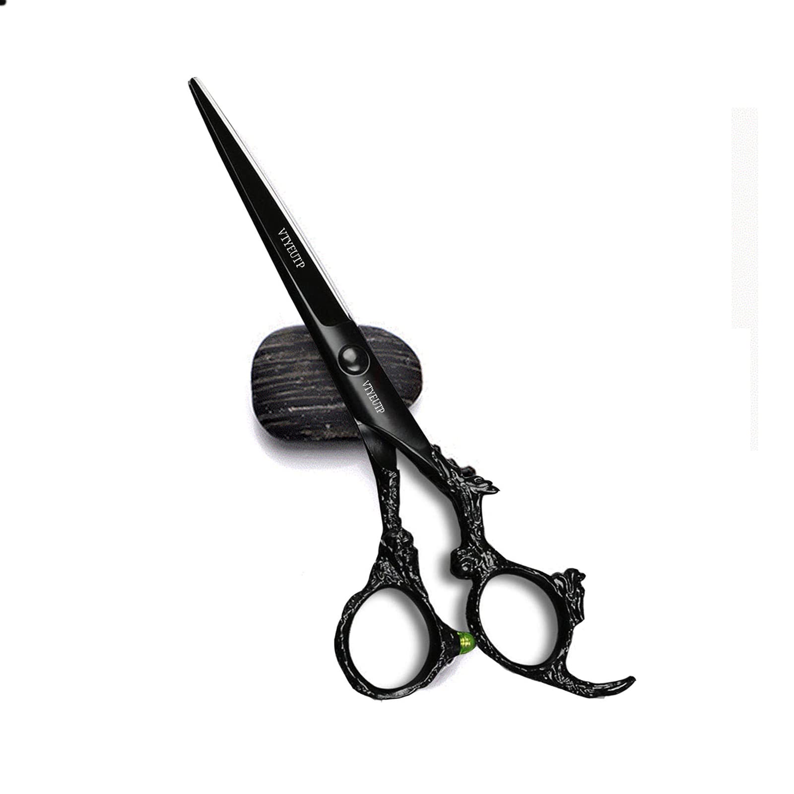 6" Hair Cutting Scissors Professional Black Dragon Arm 440C Salon Hair Cutting Scissors - Hairdresser Cutting Scissors - Perfect for Barber and Home Use 1PC