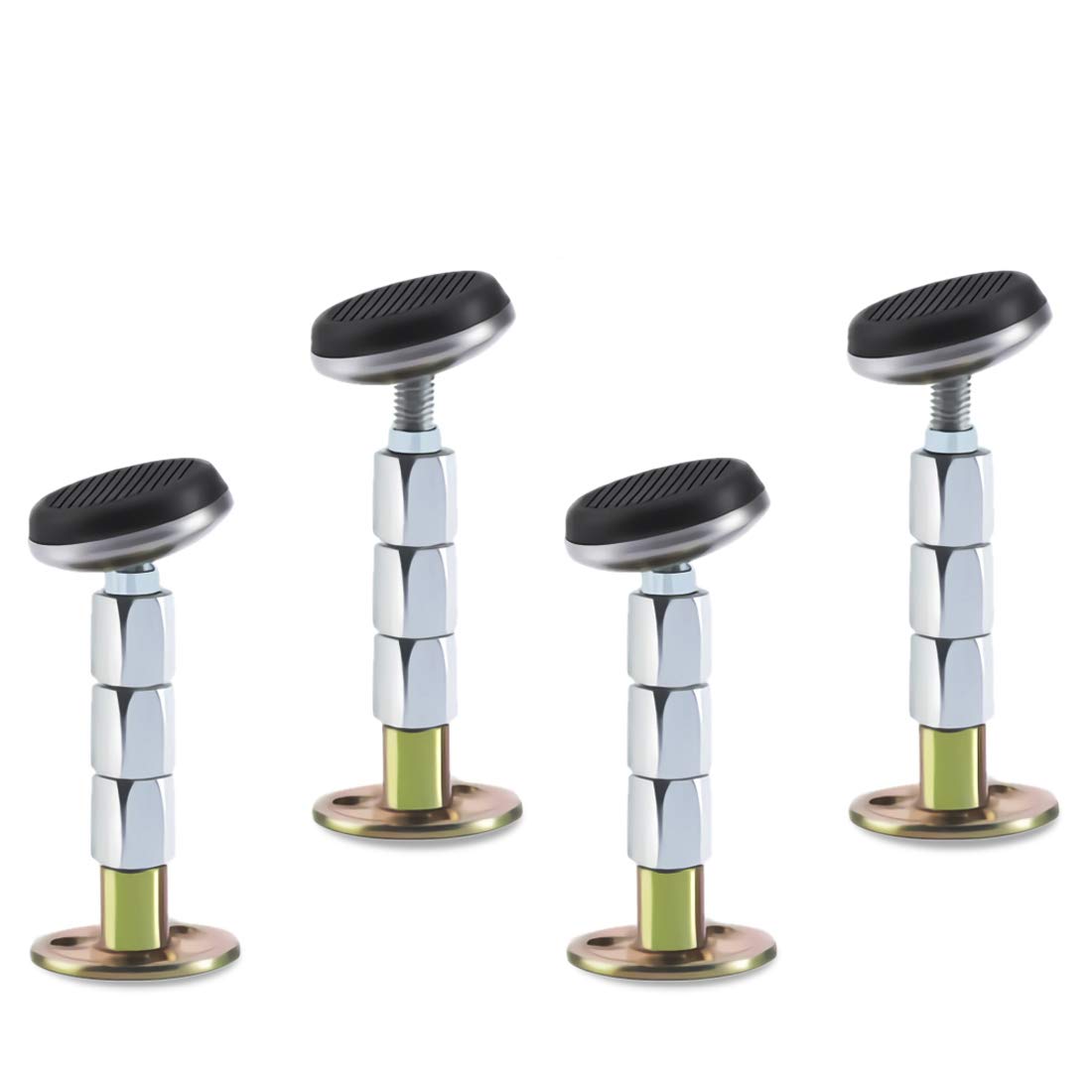Wailicop Adjustable Threaded Bed Frame Anti-Shake Protectors Tool for Bed, Bedside Headboard Stoppers Anti Shake Telescopic Support Stabilizer 4 Pcs (XL About(80-118Mm)) Wailicop Adjustable Threaded Bed Frame Anti-Shake Protectors Tool for Bed, Bedside Headboard Stoppers Anti Shake Telescopic Support Stabilizer 4 Pcs (XL About(80-118Mm))