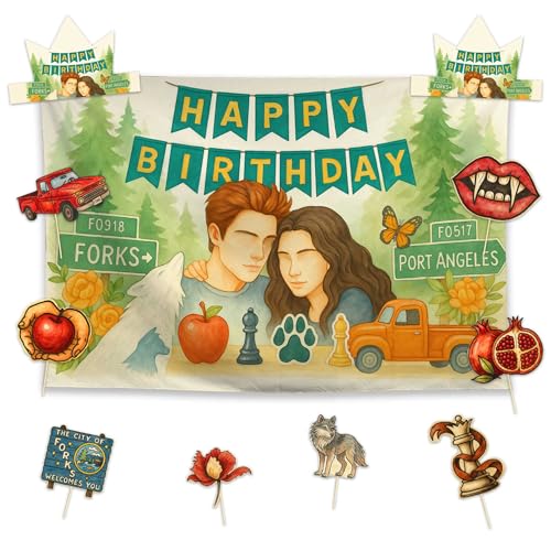 Décoration fête Forest Vampire Love Allenjoy pour un anniversaire d'enfant réussi en famille