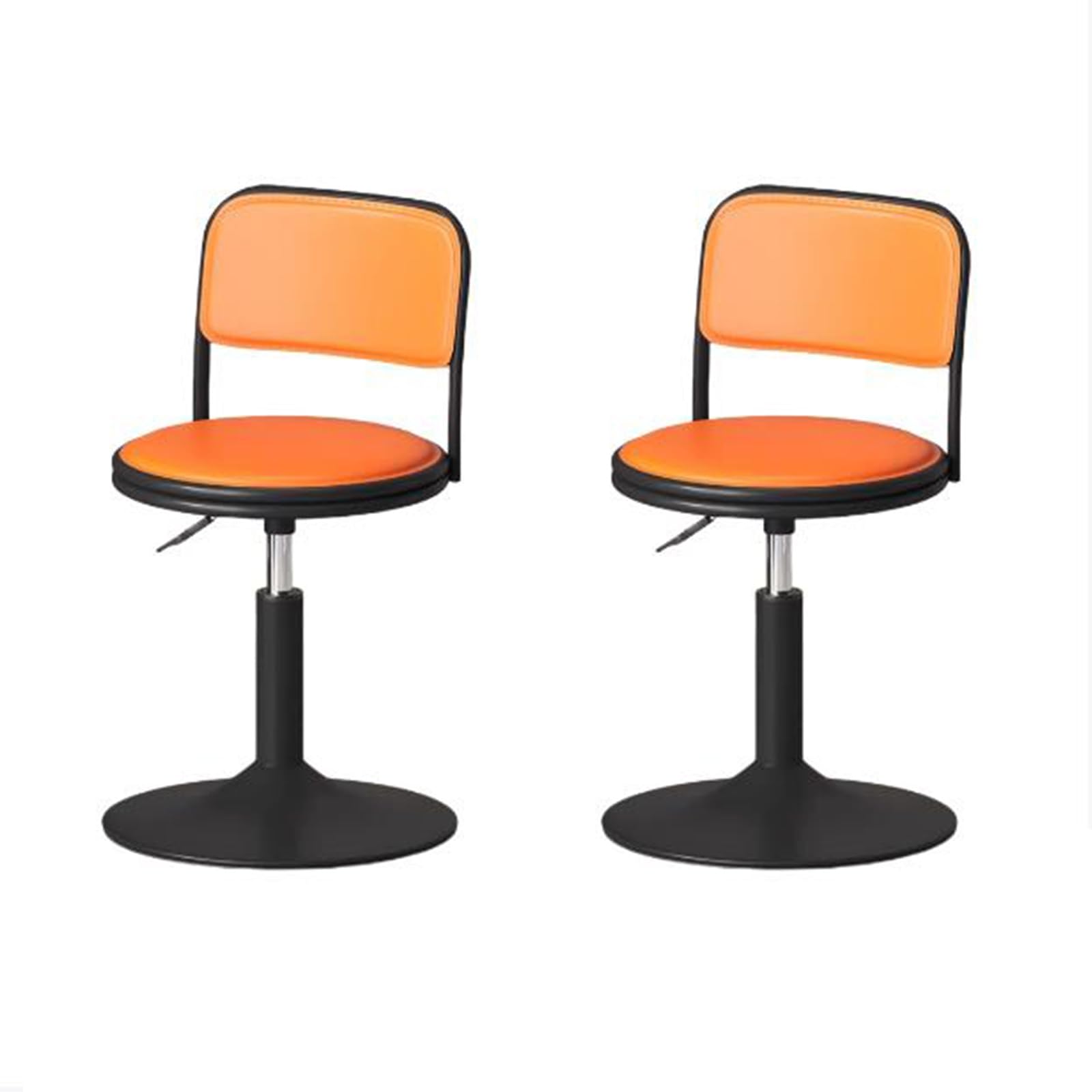 Tabourets de bar réglables JATIBOSH en cuir de selle pour cuisine et îlot central