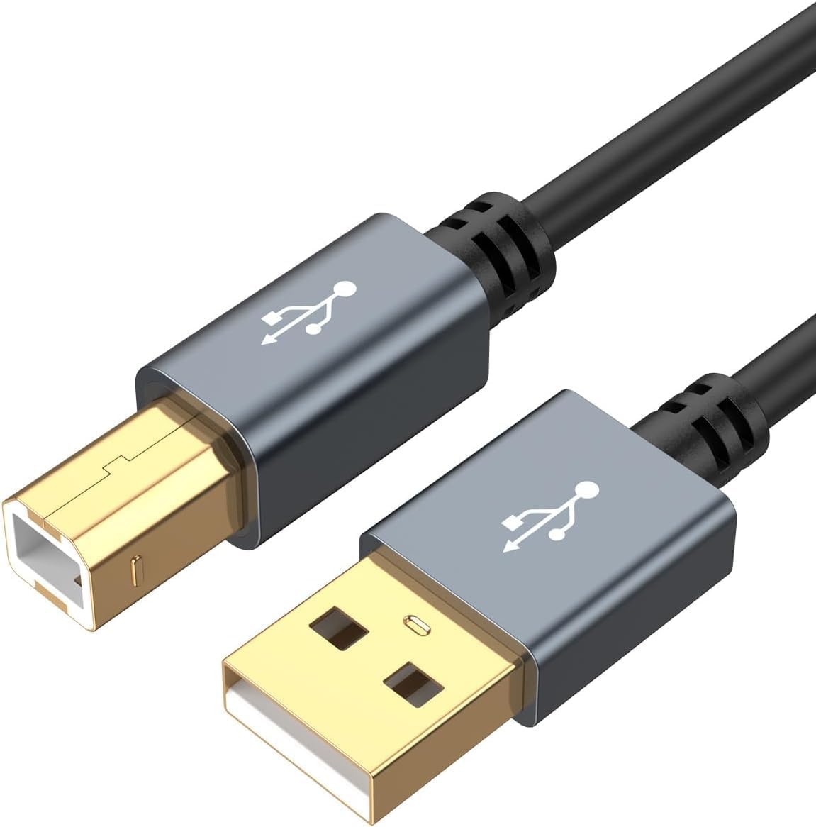 Irresistible CableCreation USB Printer Cable 5FT, USB 2.0 Printer Cable to Computer, USB A to USB B Printer Cord for HP, Brother, Epson, Canon, Piano, Dac, Aluminum Case, Space Gray 1.5m
