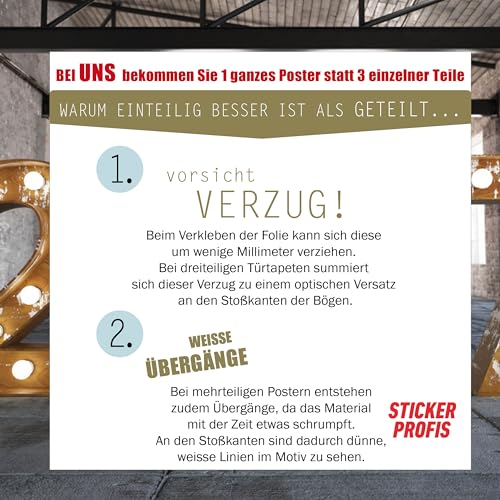 Stickerprofis Türtapete selbstklebend TürPoster - SYLTER DÜNE - 3D Türaufkleber Türfolie