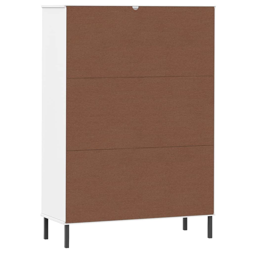Biblioteka 6 przegródek drewno lita sosna biała 90x35x128,5 cm | Wytrzymałe metalowe nóżki, dołączony uchwyt ścienny, instrukcja montażu w zestawie, do przechowywania książek i czasopism
