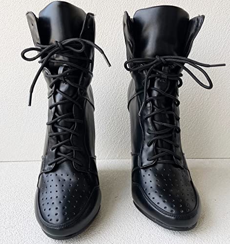 Frankie Hsu Wedge Sport Basketball High Heeled Ankle Boots, Casual Black Classic Sneaker Bootie, Big Size Fashion Designer Shoes For Women Men2