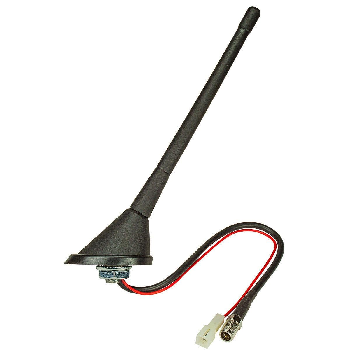 tomzz Audio 1000-010 Antenna per auto antenna da tetto 16V amplificatore collegamento a vite versione corta