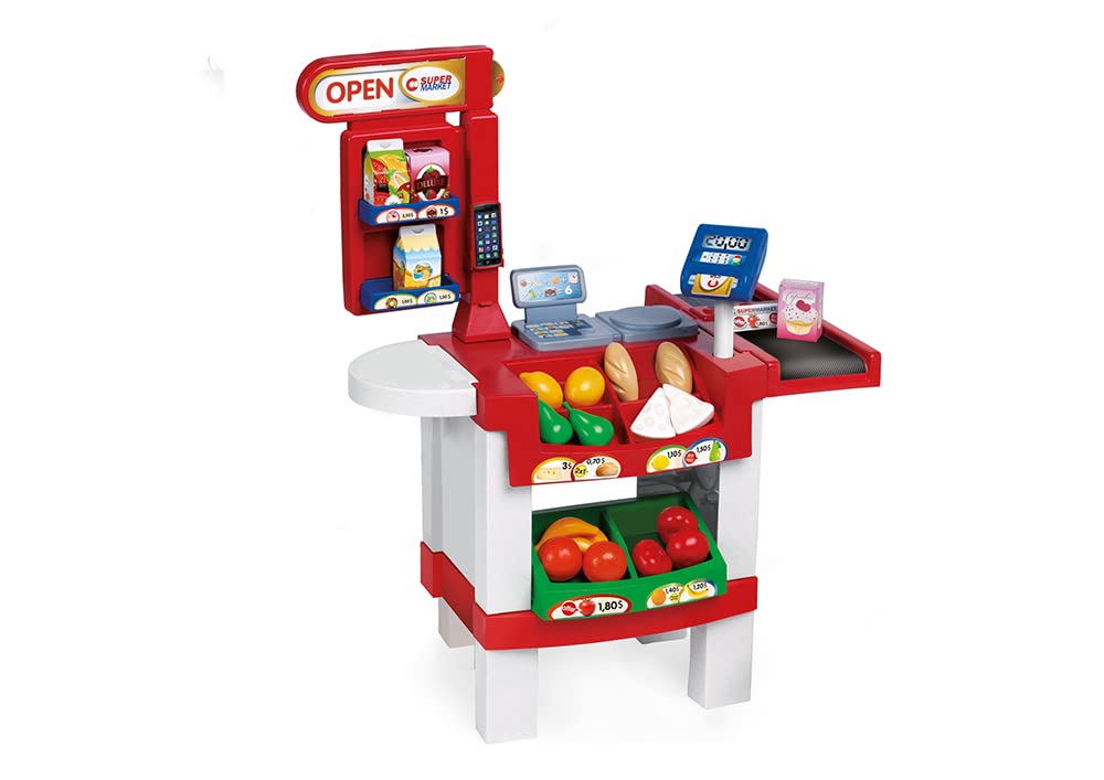 Chicos - Supermercado Express con 25 Accesorios | Tienda de Juguete con Sonidos y 25 Accesorios incluidos | para niños y niñas de a Partir de 3 años | Medidas: 79 x 40 x 61,5 cm (84109)