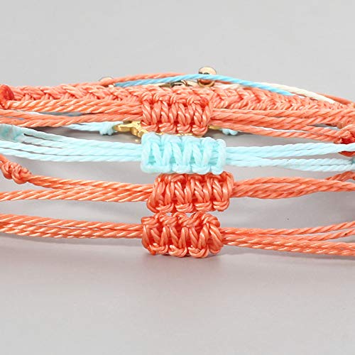 Image of Stackable Sunflower String Bracelets Cute Boho Braided Summer Beach Jewelry