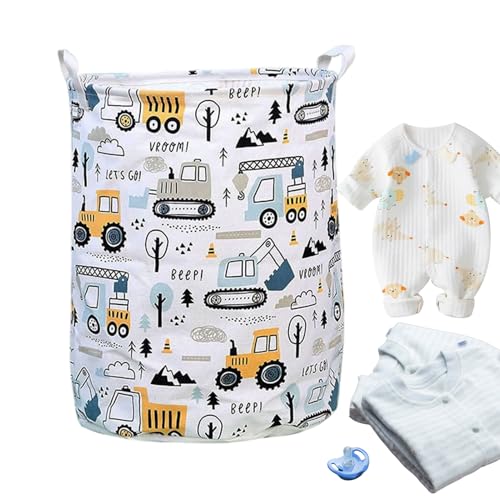 Cesta organizadora de ropa apta para niños, impermeable y bonito diseño, elegante, para cuarto de bebé, dormitorio, baño
