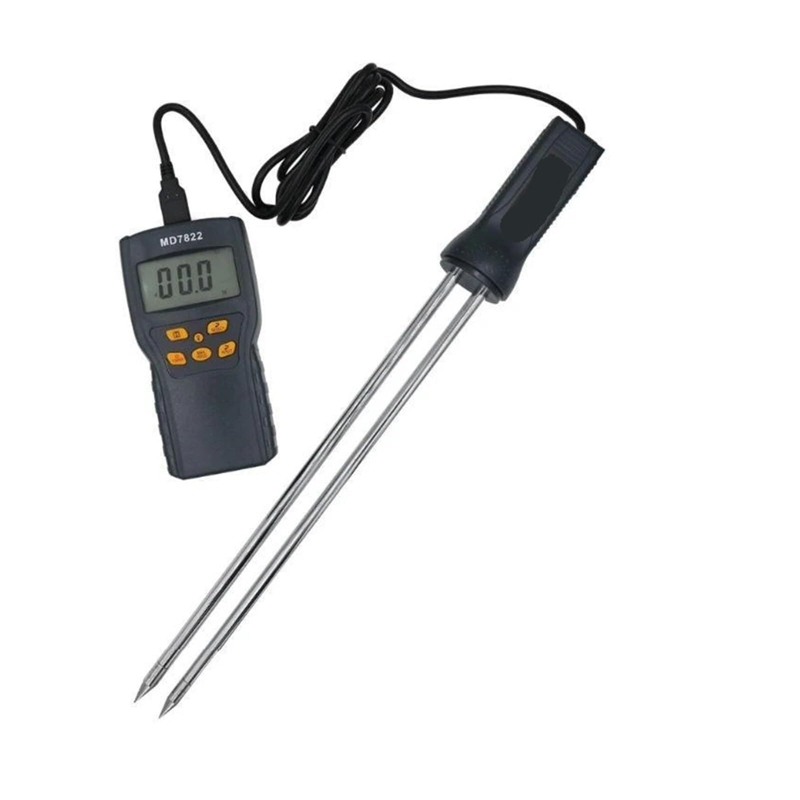 Amrttwy One Color Moisture Meter, Moisture Meter, Rice Test Digital Grain Display Humidity Tester Contains Wheat Corn