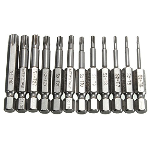 Puntas Torx magnéticas de 1/4 para extraer tornillos encastrados sin desgastar la cabeza