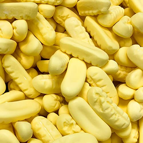 Banana Sweets - Foam Bananas Sweets - 1 Kilo Bulk Bag - 1KG - Assorted Sweet Pick and Mix for Parties Gifts and Sharing.