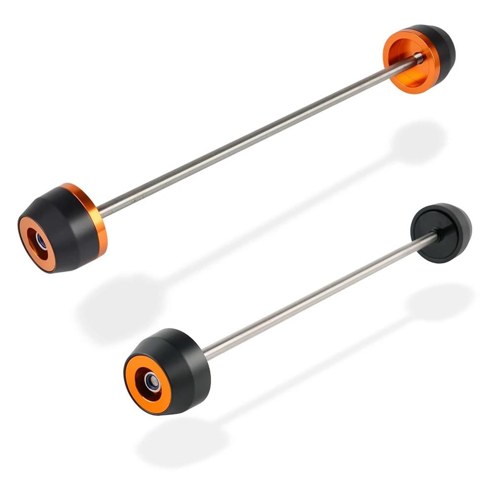 Sturzpads Sturzpads Für Vorder- Und Hinterrad, Gabel, Achse, Gleitschutz Für Motorrad Für 790 Duke (2018–2023) Und 890 Duke R Verkleidungsschutz(Orange,Vorne+hinten)