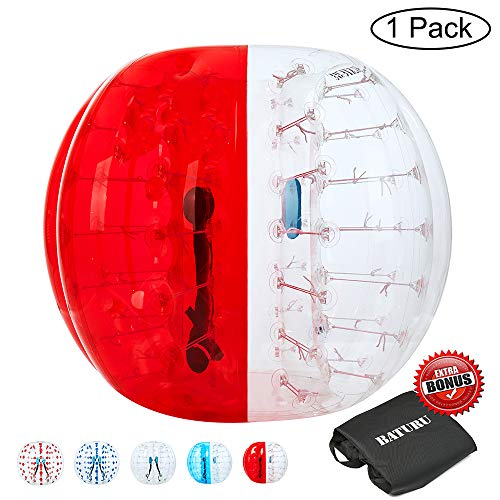 Inflatable Bumper Bubble Soccer Ball for Adults, Dia 5 FT Giant Human Hamster