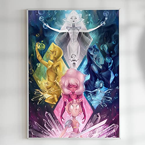CanvasWallCraft poster, compatible with Steven Universe - Steven Universe poster Beach City SU Diamod Authority