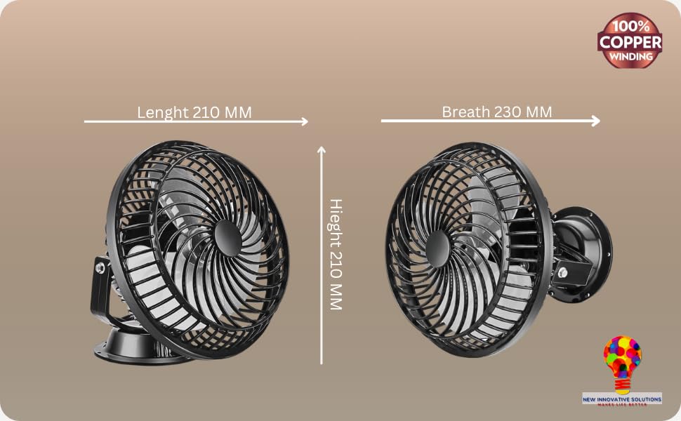 Image of STARVIN Wall Mounted Fan High Speed Wall Fan for Home & Kitchen Compact Size,Adjustable Tilt,Low Noise Small Wall Fan for Office, Shop & Utility Area - EVTS (cabin 6 inch black, 6 inch)