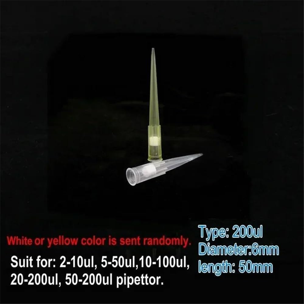 Instrumentos y Equipos de Laboratorio Puntas de pipeta de plástico PP de 10 ul, 100 ul, 200 ul, 300 ul, 1000 ul, 5 ml y 10 ml con filtro de arena for micropipeta.(10ml 15x165mm 100pcs)