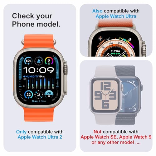 Image of Military-Grade Gorilla Tempered Glass For Apple Watch Ultra, Watch Ultra 2 and Watch Ultra 3 (49 mm) with Installation Kit | Pack of 2 | Transparent