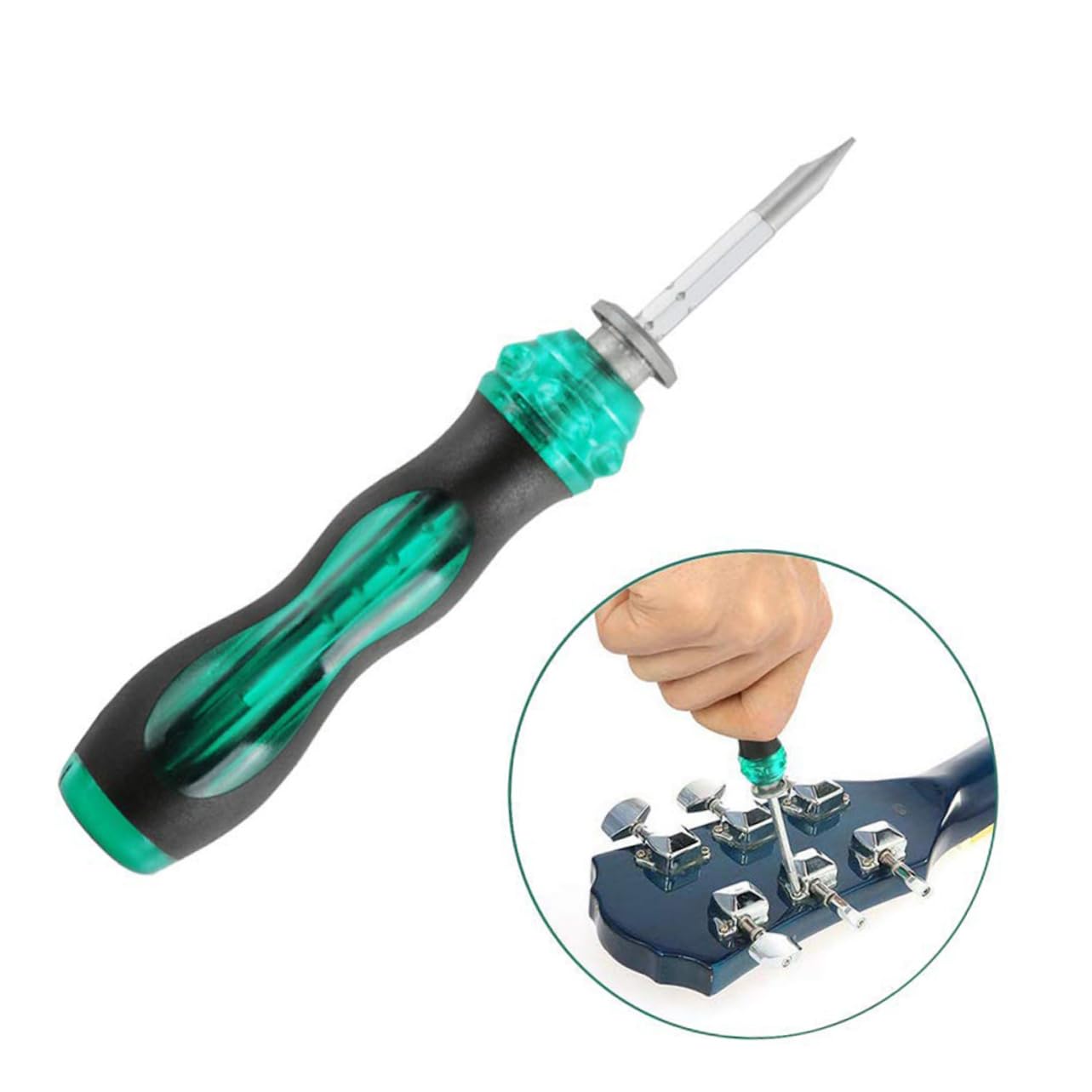 1 juego Kit de Herramientas de de Guitarra Incluye Herramienta de Limpieza Organizador de Cuerdas Regla de Medición y Accesorios para Reparación Instrumentos Musicales