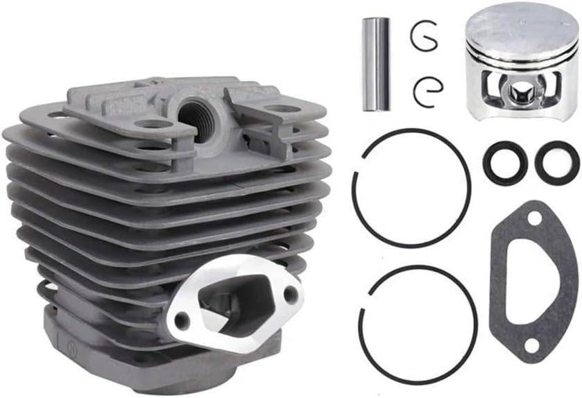 1 Set 58CC Dual Channel Cylinder and Piston Set for Chain Saw Brush Cutter Accessories Garden Tool Parts Cylinder Piston