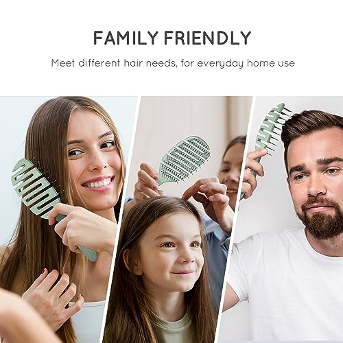 Ecoed Degradable Vented Hair Brush,Detangling Brush,Detangler Brush For Curly, Thick, And Straight Hair, Dry And Wet Detangling Quickly Detangles And Smooths Hair,Hair Brush For Women And Men. thumb #6