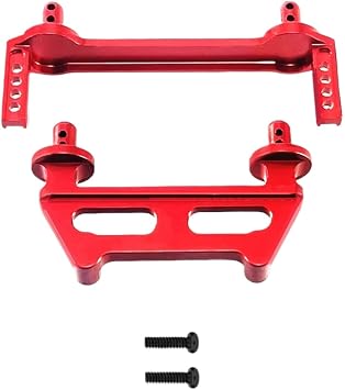 for MJX for Hyper Go 1/16 16208 16209 H16 H16BM RC Car Metal Upgrade Parts F/R Body Pillars Remote Control Car Upgrade Parts RC Car PartsRed