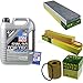 Produktbild QR-PARTS 69372512 Filter Set Inspektionspaket 5 Liter Motoröl Top Tec 4600 5W-30 MANN-FILTER Innenraumfilter Luftfilter Ölfilter