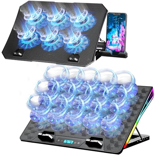 AICHESON S039 Laptop Cooler and Gaming RGB Laptop Cooling Stand AA2 Set miniatura 1