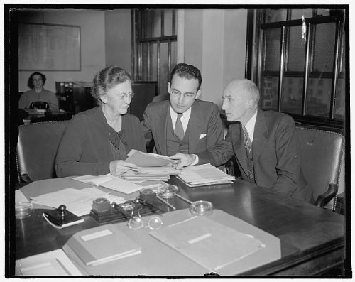 Historic Photographs, LLC Photo: Social Security Board,Miss Mary M Dewson,George E Bigge,Arthur J Altmeyer,1937
