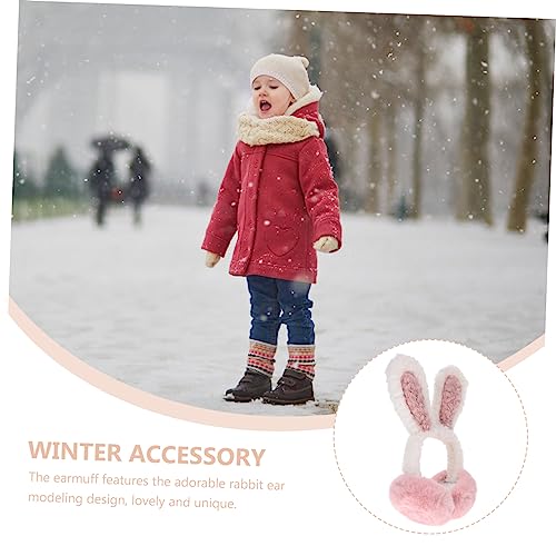 Bunny Ears Earmuff Comfortable Winter Ear Protector for Soft Design for Outdoor Activities Warm Ear Warmers for Autumn and Winter2
