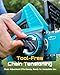 SEESII Electric Chainsaw Cordless 12-inch, Handheld Chain Saws with a 4.0Ah Battery, Tree Saw with Tool-free Chain Tension, Auto Oiling for Wood Cutting Trimming Branch