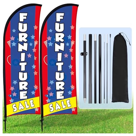 Buryeah Feather Flags for Furniture Sales