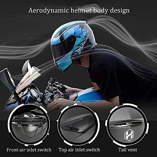 Casque moto modulaire bluetooth avec microphone et double visière - 3