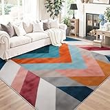 Design Simpatico e Moderno: Il tappeto decorativo in flanella presenta motivi moderni e un design unico. Perfetto come tappeto moderno per valorizzare ogni ambiente.Ideale per dare un benvenuto caloroso e originale ai vostri ospiti.