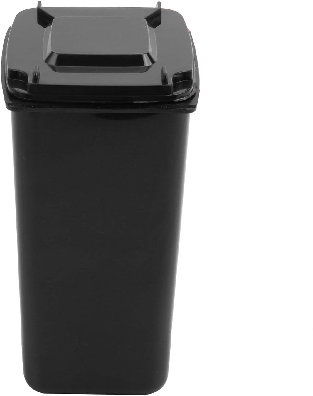 SODIAL(R) Mini Wheelie Bin Novelty Desk Tidy Desktop Stationery Organiser Pen Pot Holder Color:Black Size: 16 * 10.5 * 8cm