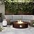 SUNBURY Outdoor 42-Inch Propane Fire Pit,Dark Brown Concrete Patio Fire Table 50,000 BTU w Waterproof Cover, Lava Rocks