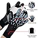 EFAH SPORTS Soccer Goalkeeper Gloves for Boys Kids Children Youth Adult Professional Goalkeeping Glove with Strong Grip Protection Palms (Grey, Size 4 Suitable for 6 to 9 Years Old)