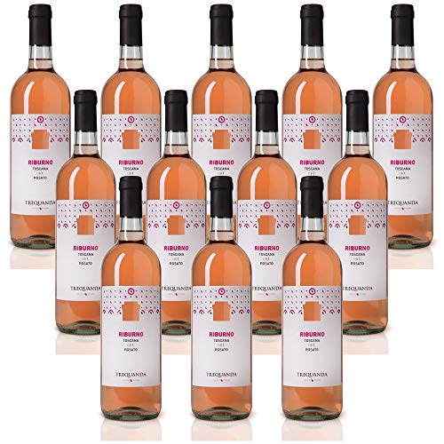 Riburno: Vino Blanco y Rosato Italiano Trequanda – 12 Botellas de 75 cl Riburno: Vino Blanco y Rosato Italiano Trequanda – 12 Botellas de 75 cl