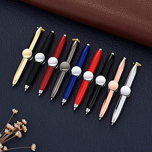 Rotating Pen Led Rolling Finger Ballpoint Pen,Multifunction Finger Gyro Spinn Rotating Pen, Fingertip Gyro Penï¼ŒLuminous Spinning Pen, Decompression Ballpoint Pen Pen. (4pcs Random)