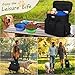 Dog Travel Bag Airline Approved–Pet Travel Tote with Collapsible Bowls,Food Containers & Feeding Mat–Multi-Pocket Organizer for Dogs & Cats, Durable & Water-Resistant for Hiking,Trips,Outdoors