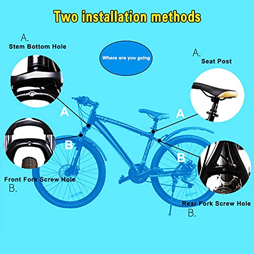 Ihreesy Parafango Bici,Regolabili Parafango per