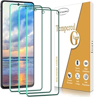 Kesuwe [3 Pack] Screen Protector for Samsung Galaxy S10 Lite Tempered Glass, 0.33mm Ultra Transparent, 9H Hardness, Anti-Scratch, Anti-Fingerprints, Bubble Free, Case Friednly, Easy to Install