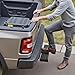 VEVOR Hitch Step for 2 Inch Receiver, Universal Rear Bumper Guard Protector with 350 LBS Load Capacity, Wide & Non-Slip Tow Hitch Step with Pin Kit and Stabilizer, Fit for Pickup, Trailer, Truck, SUV