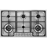 Smeg Classic PGF96 87cm Gas Hob - Stainless Steel