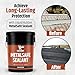Liquid Rubber MetalSafe Sealant - Metal Roof Waterproof Membrane Coating and Corrosion Protection, Solar Resistant, Indoor and Outdoor Use, Easy to Apply, 1 Gallon, Black