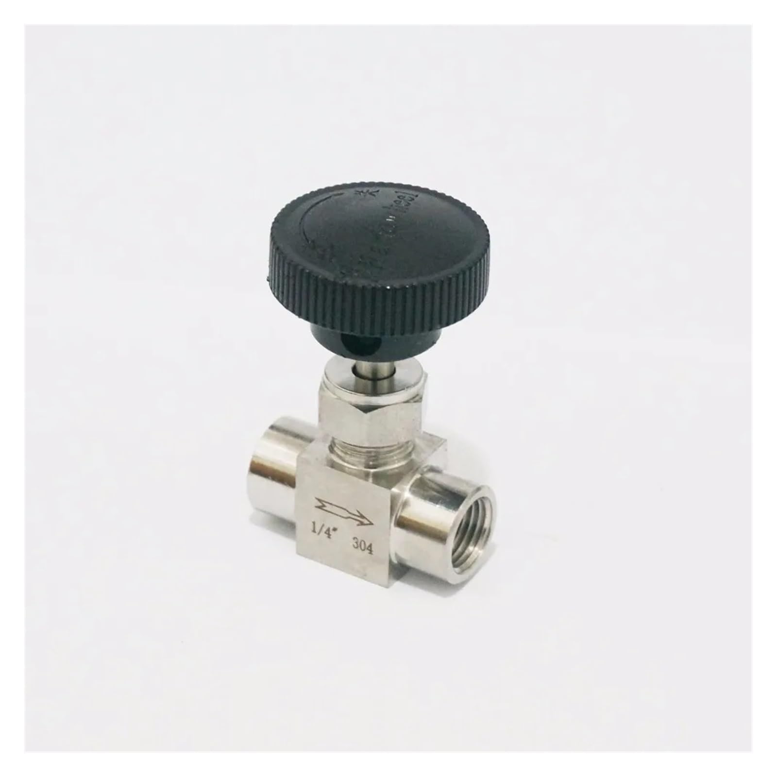 AARTERZZA 1/4" BSP Equal Female Thread 304 Stainless Steel Flow Control Shut Off Valve Needle Valve 915 PSI