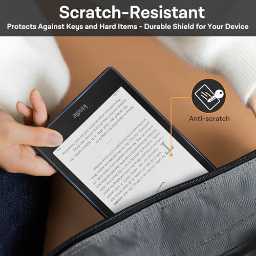 CoBak 3 Pack HD Screen Protector for 7" Kindle Paperwhite 12th Gen 2024 & Kindle Colorsoft Signature Edition, Kobo Aura 2 - High Clarity, Fingerprint Resistant - PET Film - 5