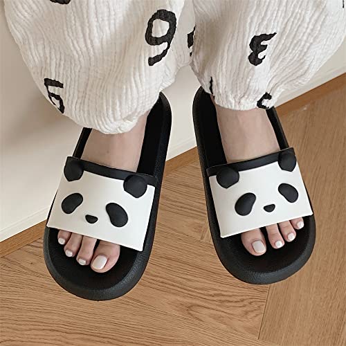 CEINOM Kawaii Panda Slippers for Women Pillow Cloud Slides indoor Outdoor Bathroom Shower Shoes Home House Slippers2