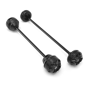 Wheel Fork Guard, Anti Corrosion Simple Installation Front Rear Wheel Axle Slider 2pcs Aluminum for Motorcycle